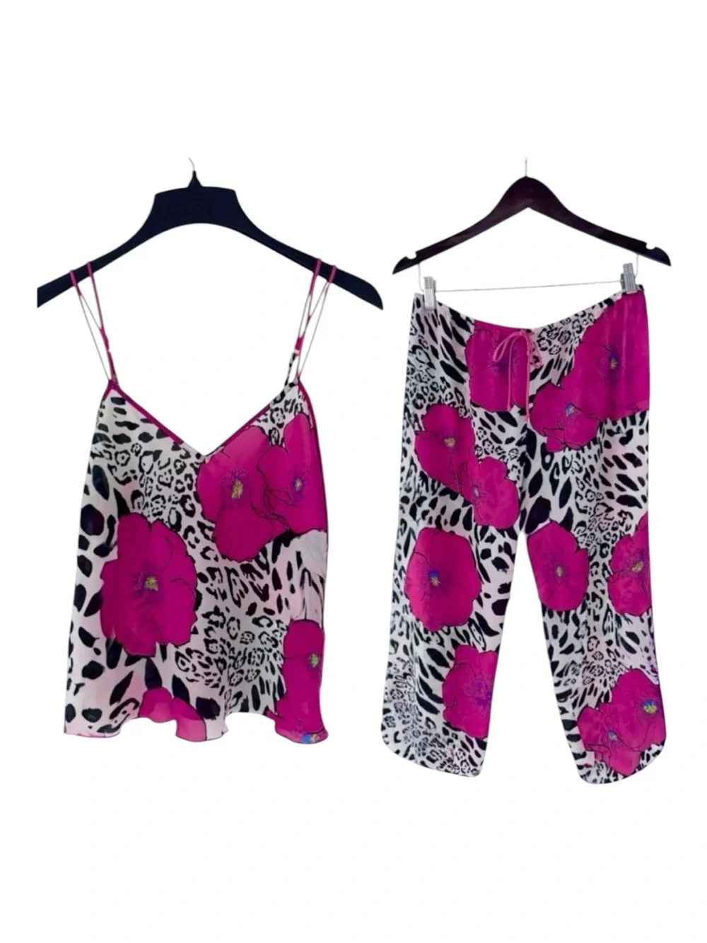 Josie Natori Silky Floral Pajama Set